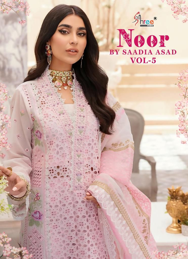 Noor By Saadia Asad Vol 5 By Shree Pakistani Salwar Suits Catalog